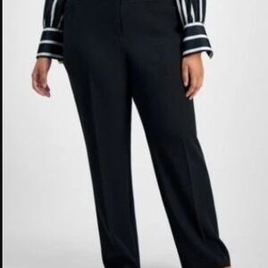 Kasper Elegant Black Women's Trousers Plus Size 22W NEW Office Workwear
